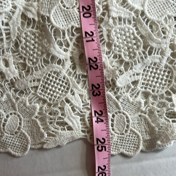CABI NEEDLE OFF WHITE LACE SLEEVELESS ZIP BACK SHELL CABI SZ M - Picture 15 of 16